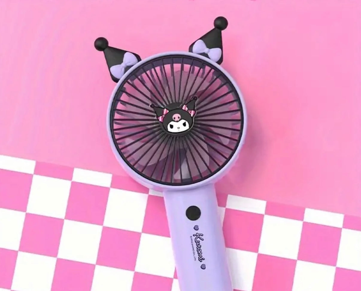 Kuromi handheld fan