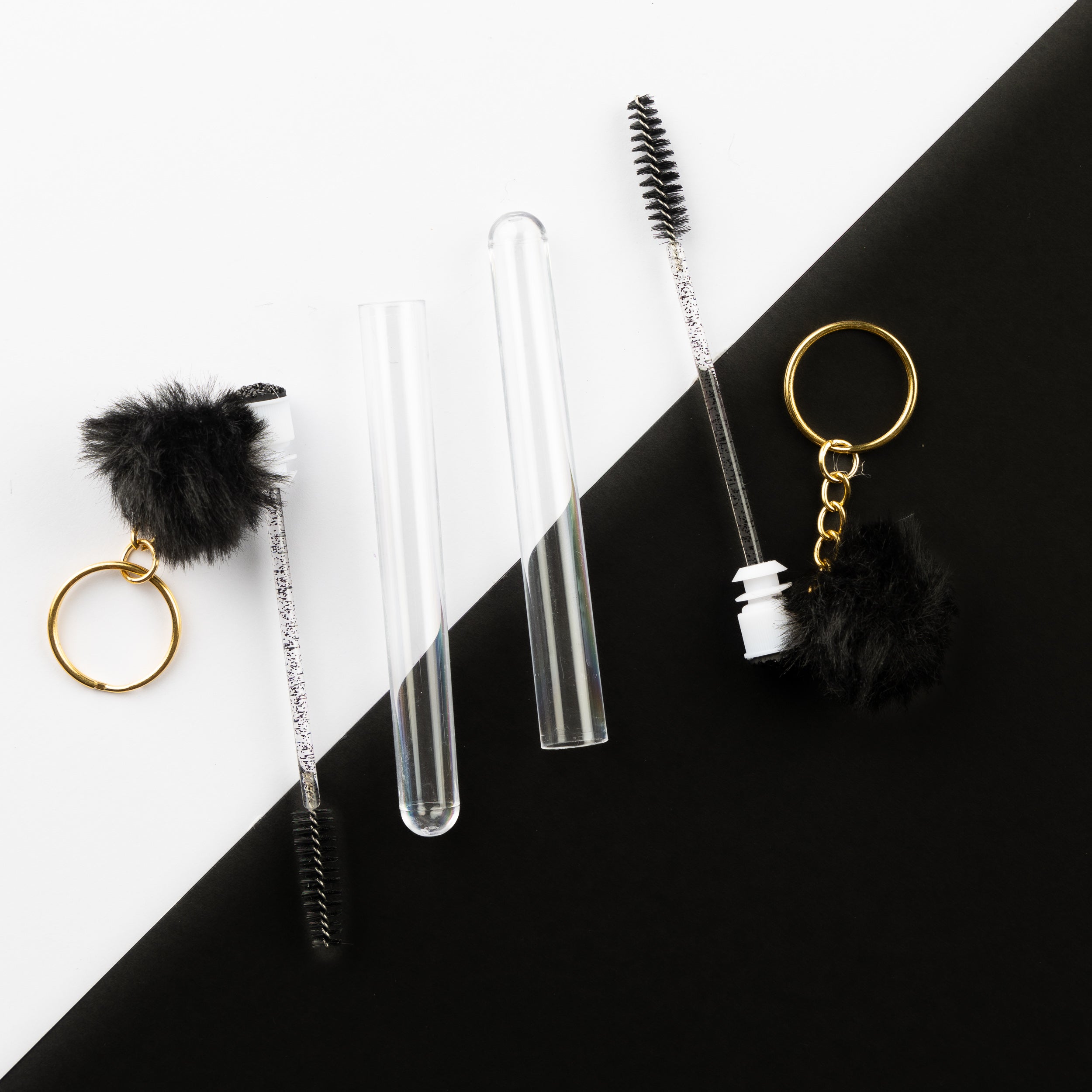 Lash tube with keyring