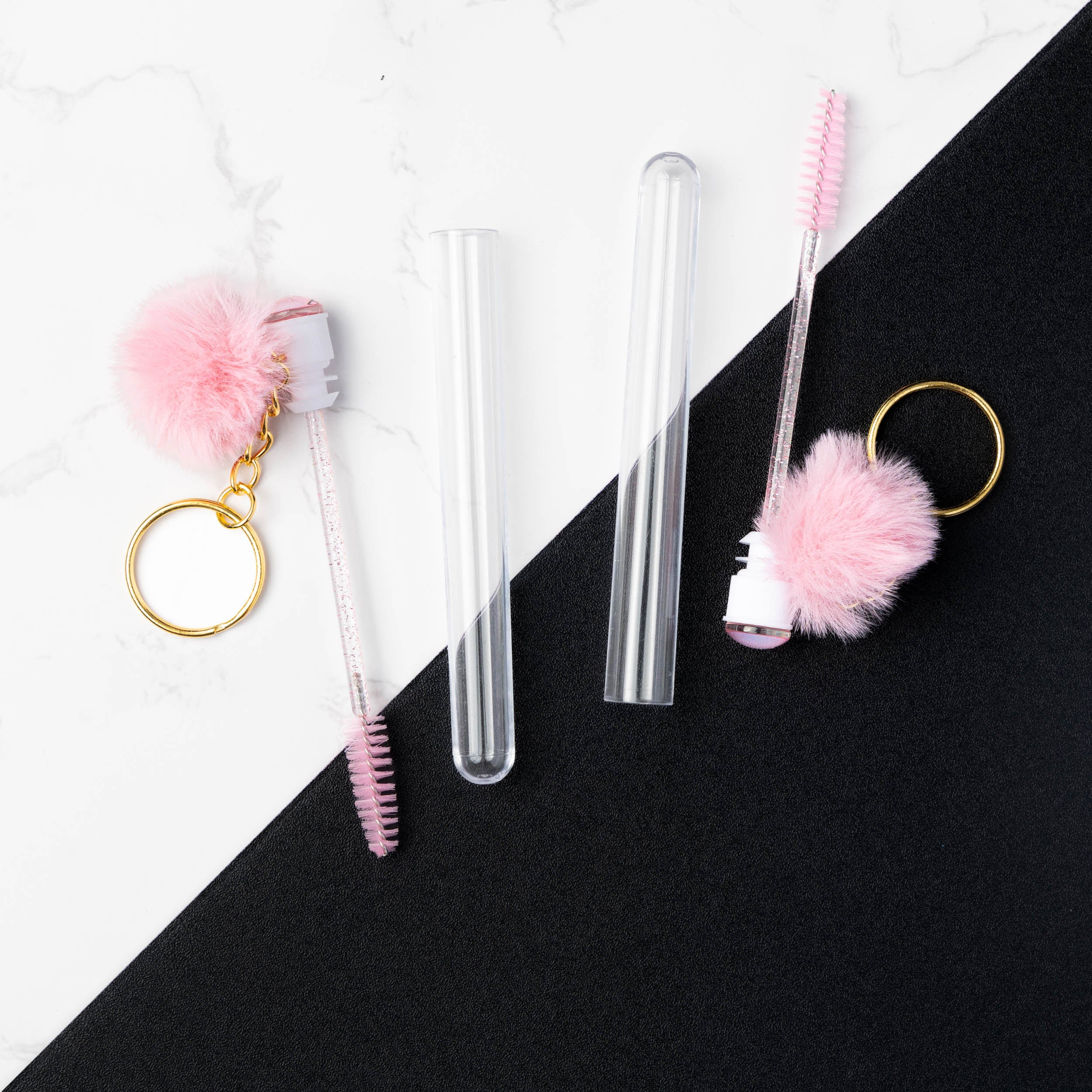 Lash tube with keyring